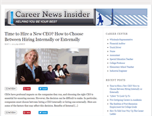 Tablet Screenshot of careernewsinsider.com